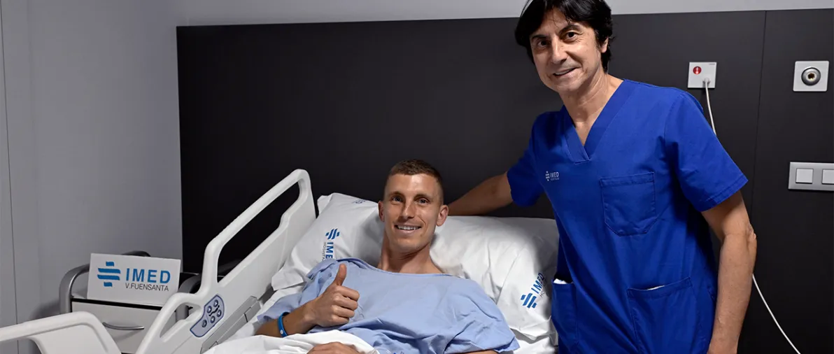 Alberto González, intervenido con éxito en IMED Virgen de la Fuensanta