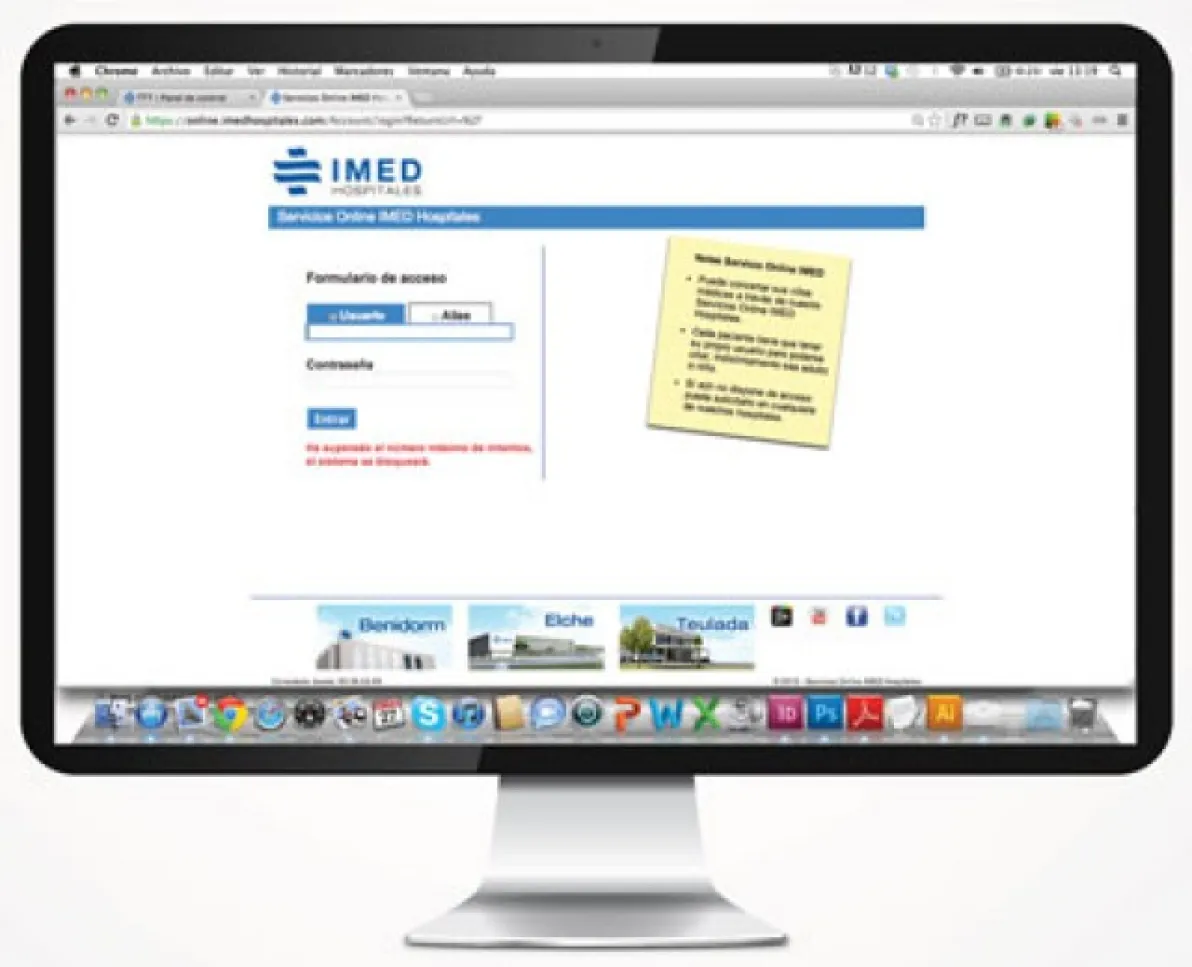 La plataforma de servicios online de IMED Hospitales amplía servicios