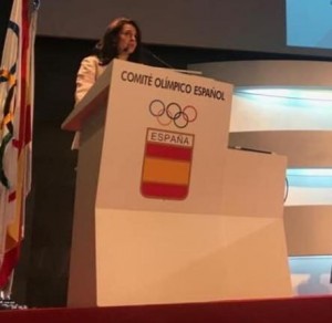 Dra Masia en el Comité Olímpico Español